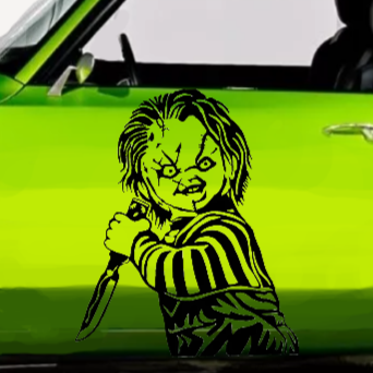 Chucky Sticker, Horror Sticker