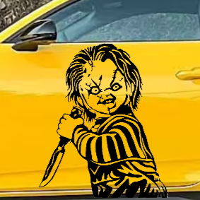 Chucky Sticker, Horror Sticker