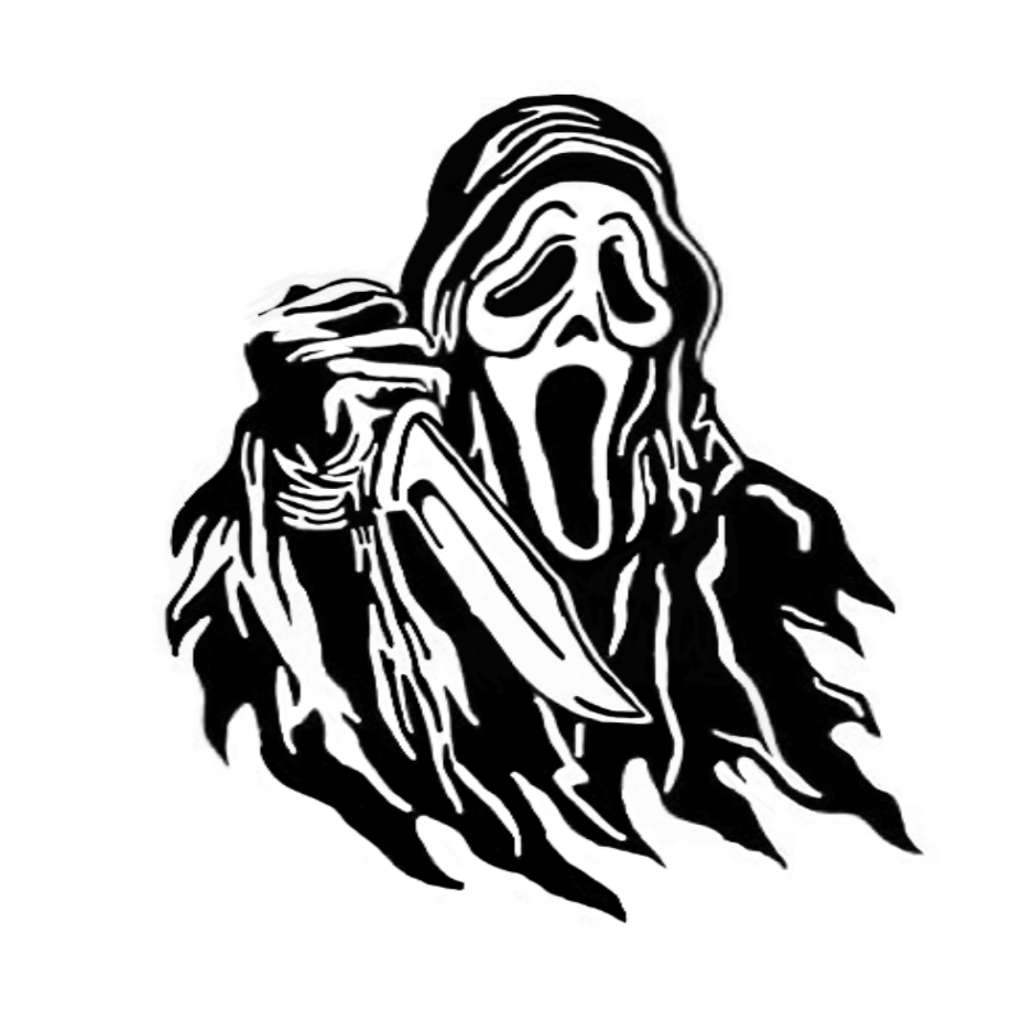 Ghostface Sticker, Horror Sticker