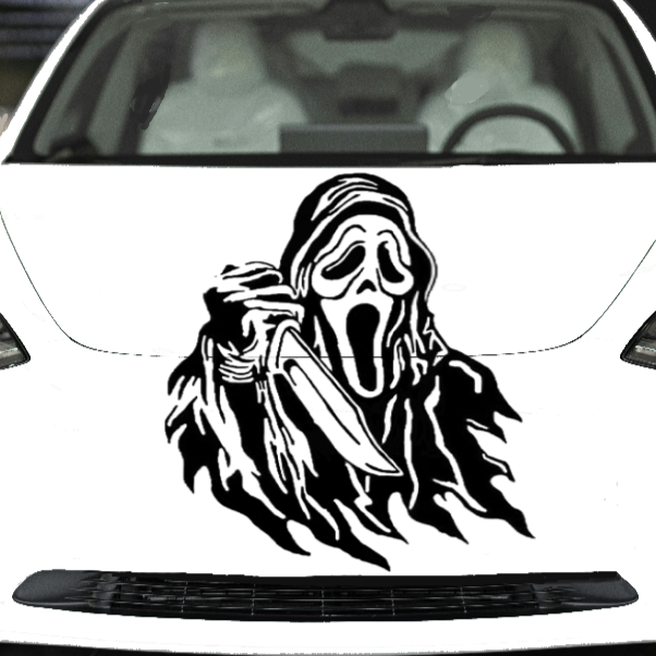 Ghostface Sticker, Horror Sticker
