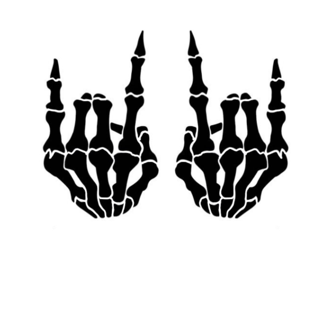 Skeleton Hand Decals - Two Styles