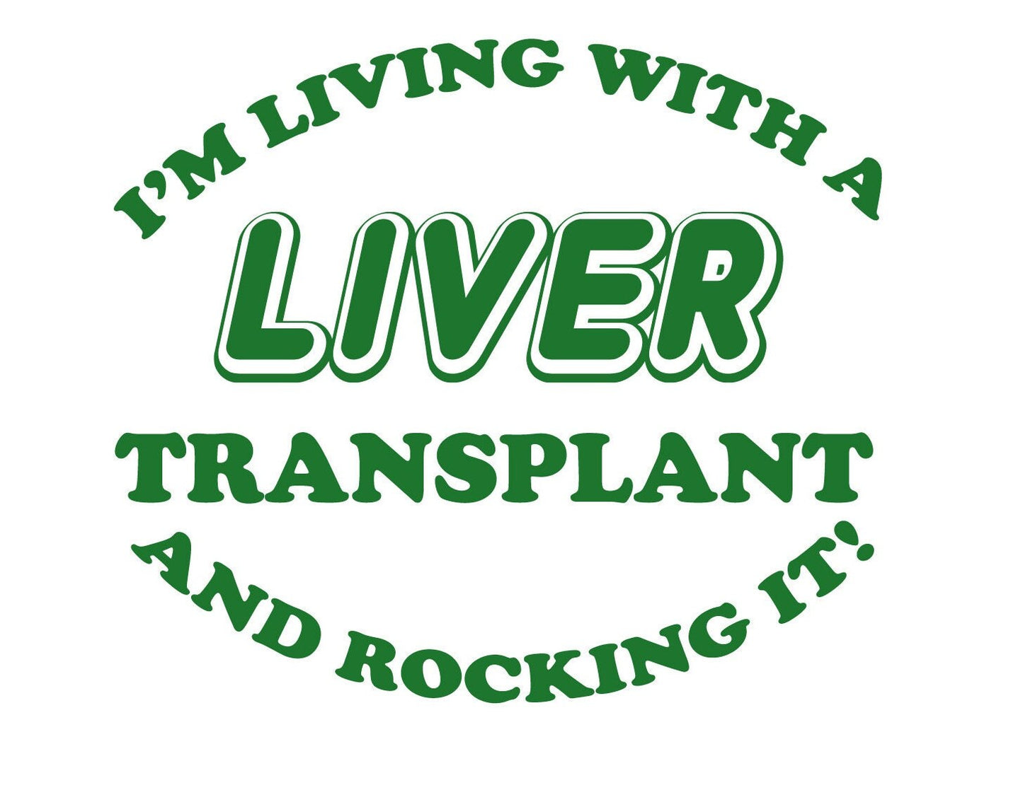 I'm Living with a Kidney Liver or Heart Transplant Organ Donation Decal, Transplant Survivor, Donate Life, Donate Kidney Decal,USAVinyls