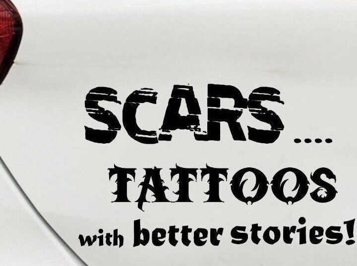 Organ Donation Decal, Transplant Decal, Vinyl Decal, Scars Tattoos with better stories, Donate Kidney Decal, Recycle Yourself,Kidney Needed,