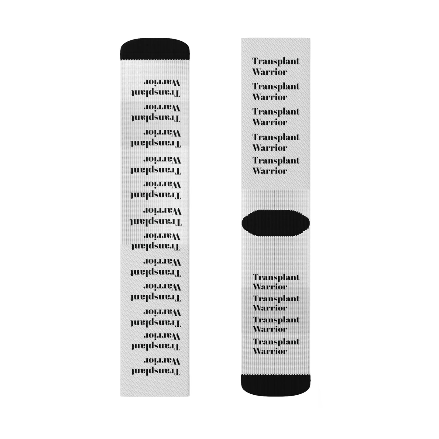 Transplant Warrior Sublimation Socks