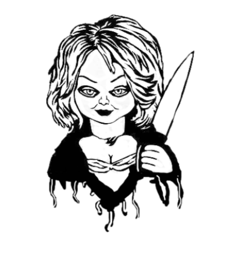 Tiffany Decal,  Tiffany Sticker,  Horror Sticker